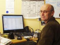 Don Watson at his desk