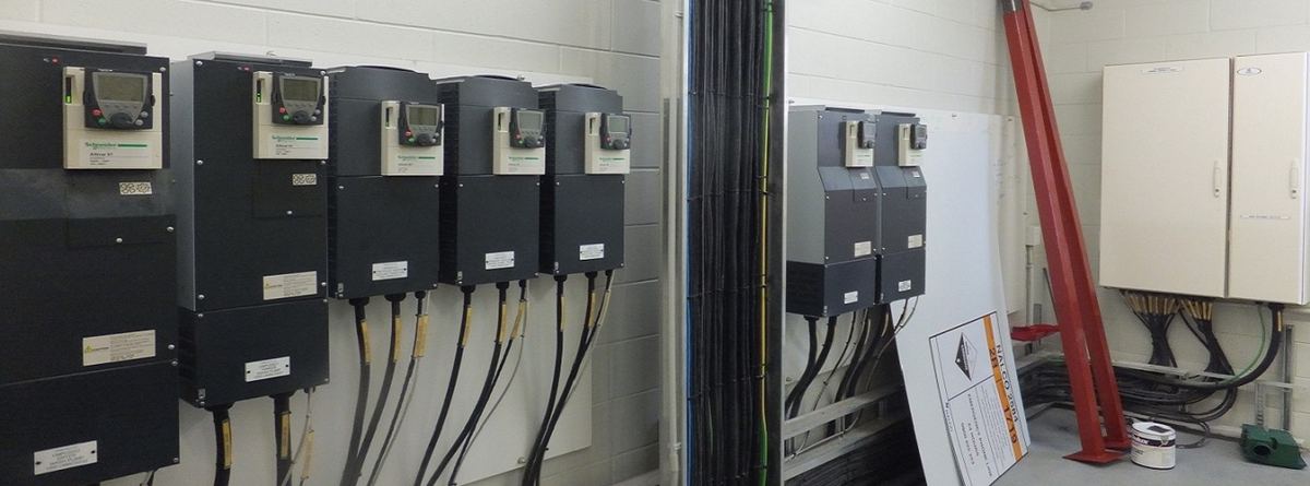 Variable frequency drive switchroom installation